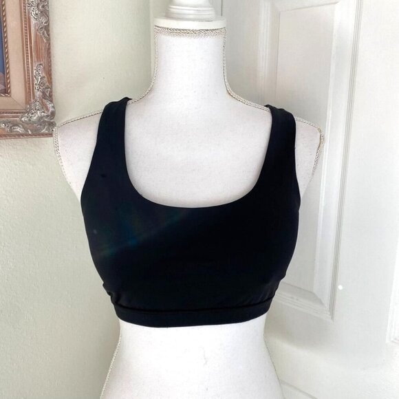 Forever 21 Sports Bra T-Back Ladder Back Padded Cups Size Medium Black - Picture 4 of 10